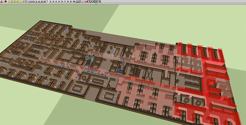 Evacuation modeling and simulation