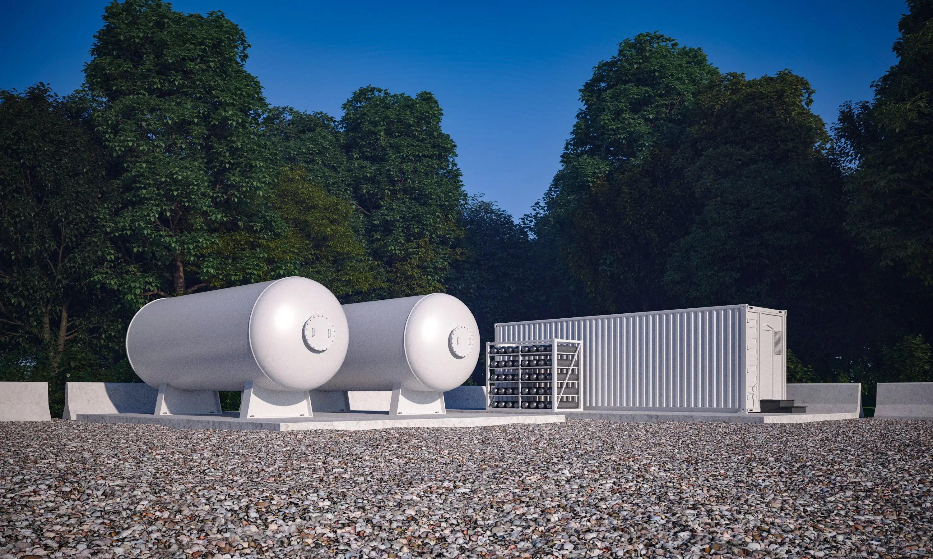 Hydrogen energy storage equipment representing green hydrogen’s role in the clean energy transition.