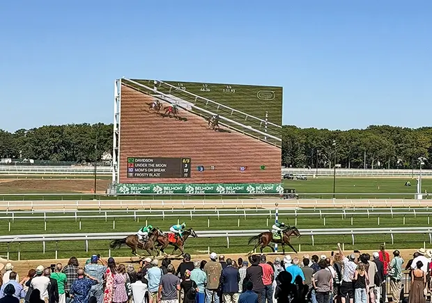 Belmont Park welcomed fans back on September 18 following a three-year, $555 million reconstruction of the iconic Long Island racetrack.
