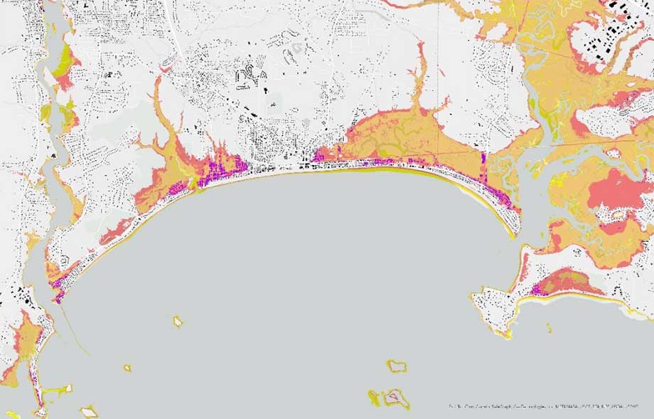 Old Orchard Beach, Nonesuch River delta, and Prouts Neck.