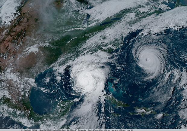 Satellite image of Hurricane Idalia