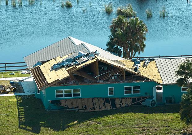 Hurricane damage