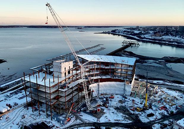 Roux Institute Topping Off Marks Major Milestone in Northeastern University’s Campus Transformation