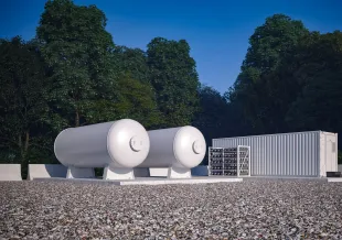 Hydrogen energy storage equipment representing green hydrogen’s role in the clean energy transition.