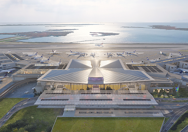 JFK Airport Terminal One in New York.