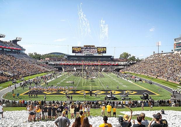 Memorial Stadium at the University of Missouri.