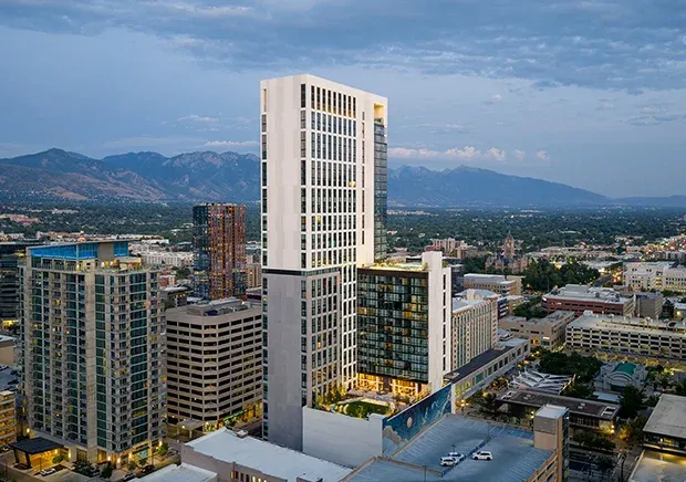 Astra Tower in Salt Lake City, Utah. 