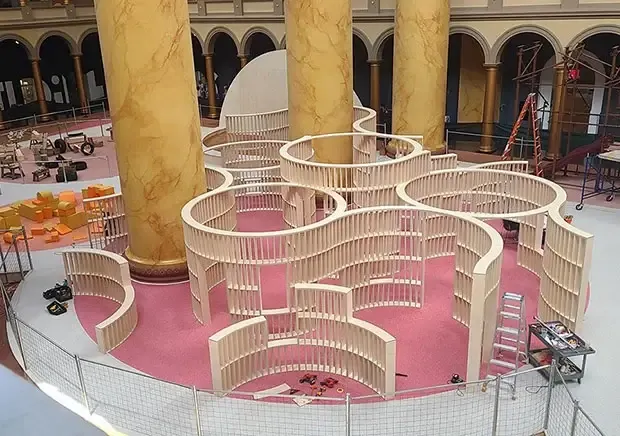 we provided pro bono structural engineering for the subfloor system supporting an immersive, climbable museum experience.