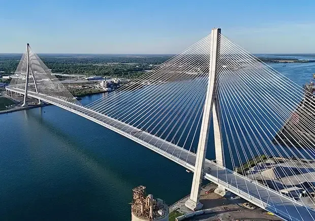 Integrated protective measures increased the resilience of the Gordie Howe International Bridge, a landmark cable-stayed bridge connecting Detroit, Michigan, and Windsor, Ontario.