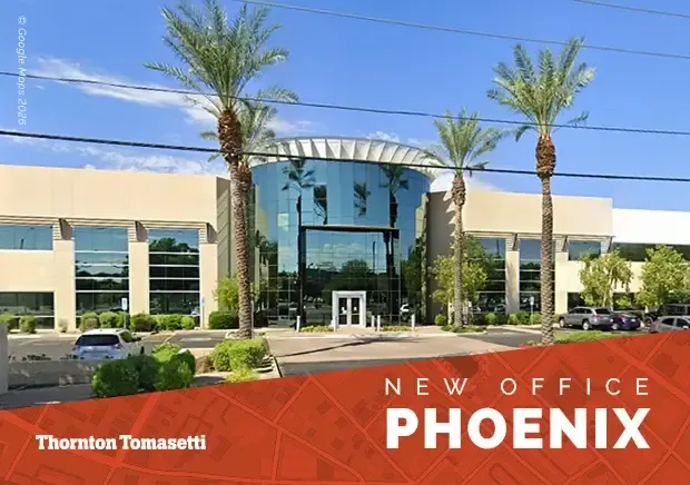 Thornton Tomasetti, the international engineering, science, and design firm, has opened a new office in Phoenix, Arizona.