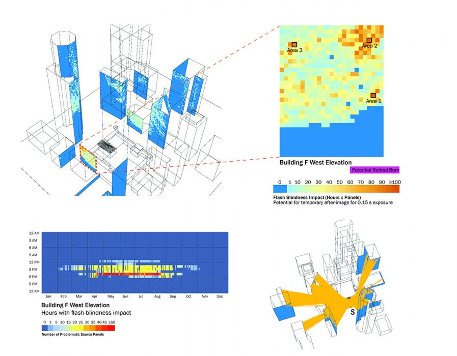 The Shed in New York, New York: Complex glazing analysis.