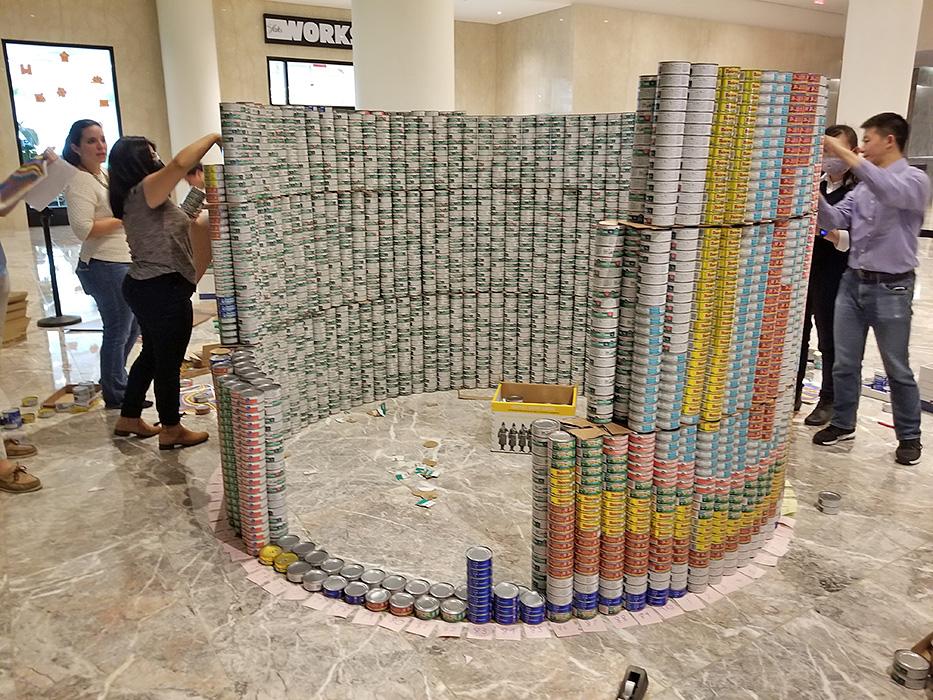 Our NY Canstruction 2021 submission, inspired by Sol LeWitt’s Wall Drawing #1136, won the “Most Cans” (9,698) award. Canstruction competitions encourage design professionals to build structures from donated cans of food that go to feed the hungry.