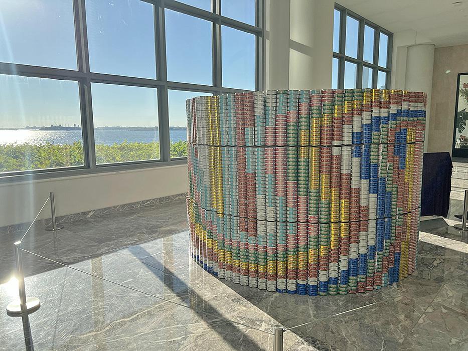 Our NY Canstruction 2021 submission, inspired by Sol LeWitt’s Wall Drawing #1136, won the “Most Cans” (9,698) award. Canstruction competitions encourage design professionals to build structures from donated cans of food that go to feed the hungry.