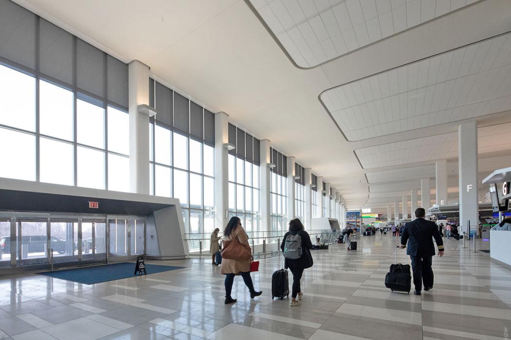 LaGuardia Airport, Terminal B, in New York.