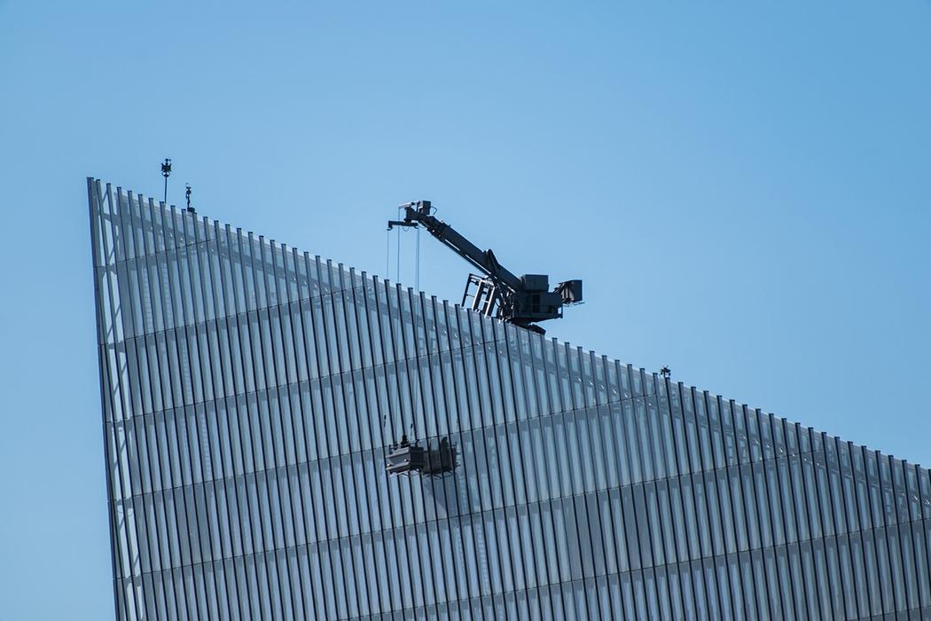 Building facade maintenance system.