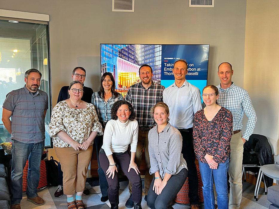 Embodied-carbon (EC) community of practice leaders meet in Portland, Maine, to train structural engineers in EC assessment and reduction methods. 