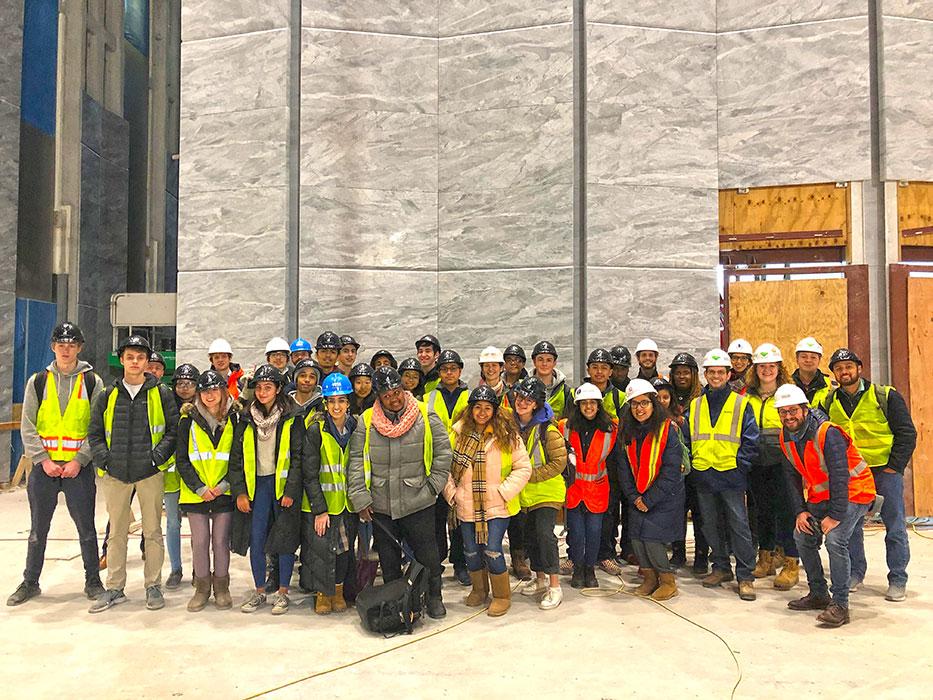 Chicago-area ACE mentors and students tour our project at 110 North Wacker. Thornton Tomasetti has supported the ACE Mentor Program for nearly 30 years through annual sponsorships and local scholarships
