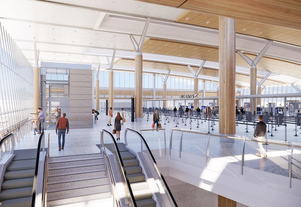 Terminal renovation and expansion program at Spokane International Airport in Washington.