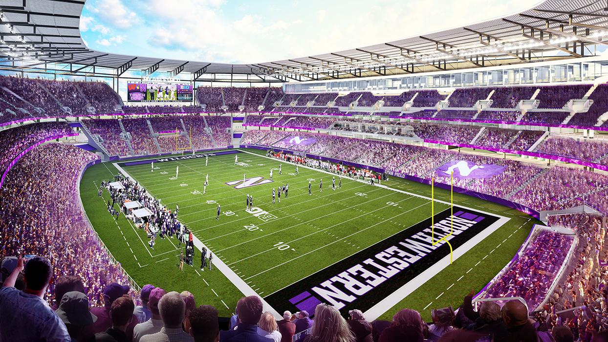 Ryan Field Redevelopment in Evanston, Illinois.