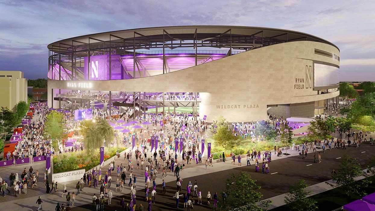 Ryan Field Redevelopment in Evanston, Illinois.