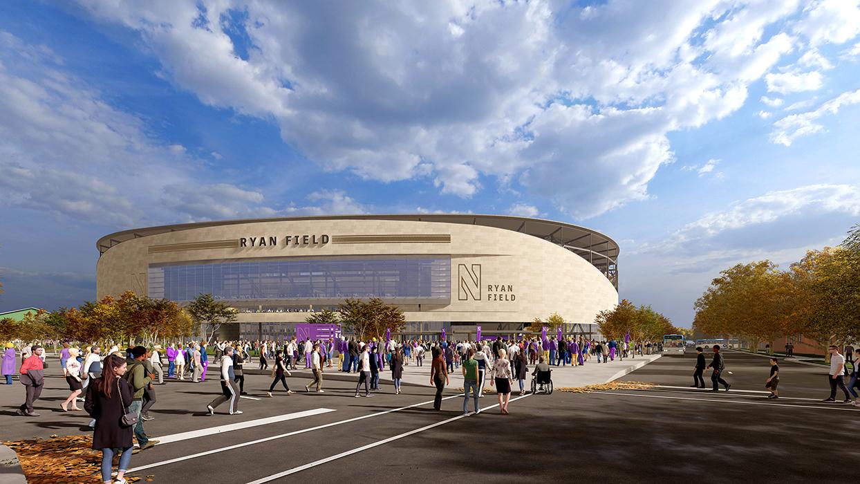 Ryan Field Redevelopment in Evanston, Illinois.