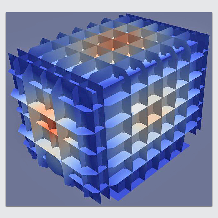 Advanced modelling of a blast rig design: Coupled computational fluid dynamics / finite element analysis of an off-centreline blast event in the almost closed volume of the test rig.