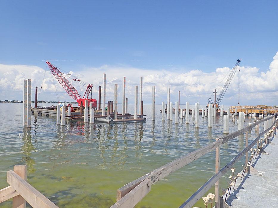 Geostructural design services for St. Pete's pier in Florida.