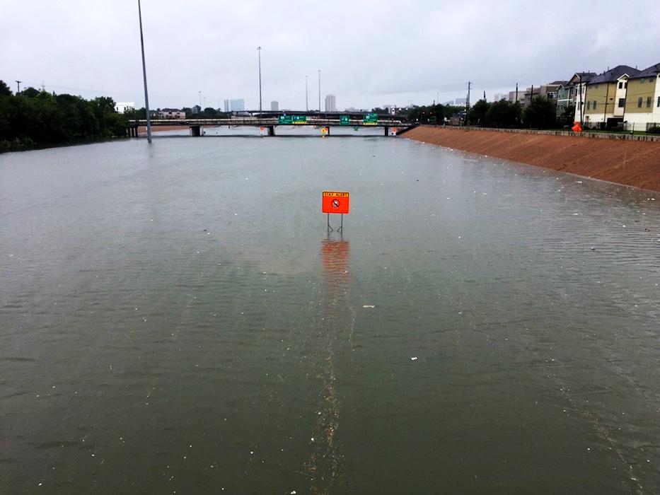 Flooding from Hurricane Harvey in the Houston area.