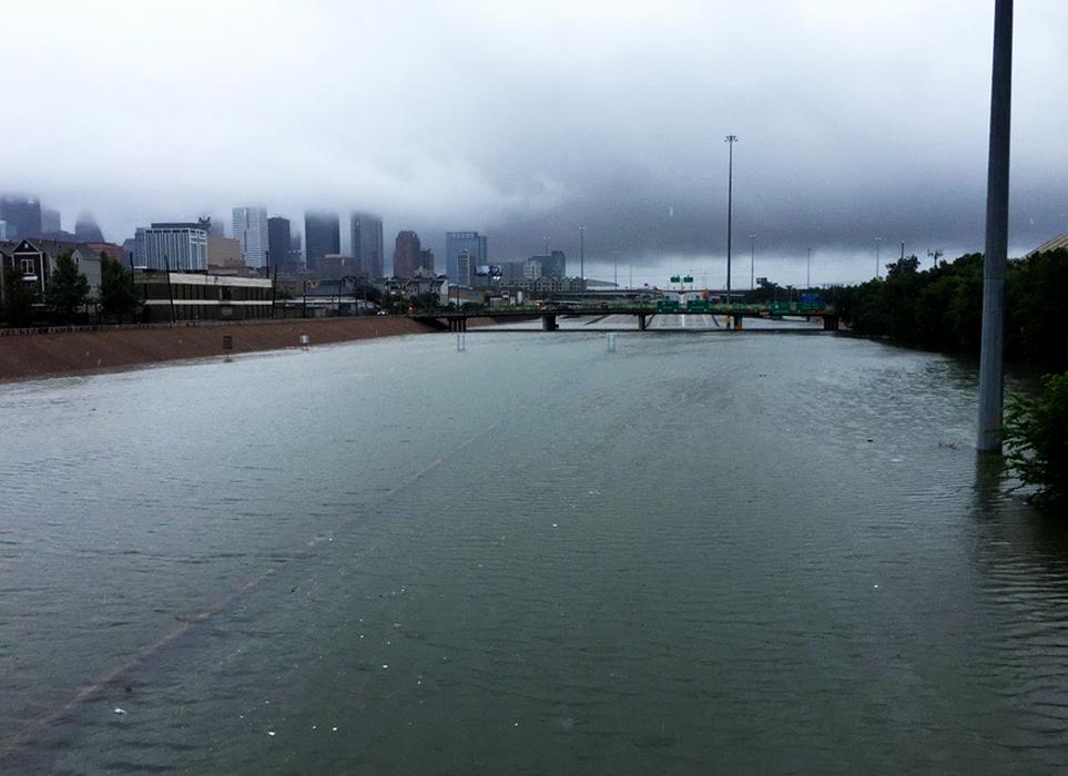 Flooding from Hurricane Harvey in the Houston area.