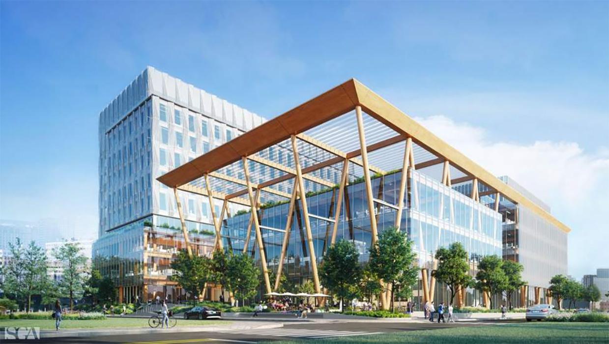  Mass Timber Life Sciences Concept in Boston.