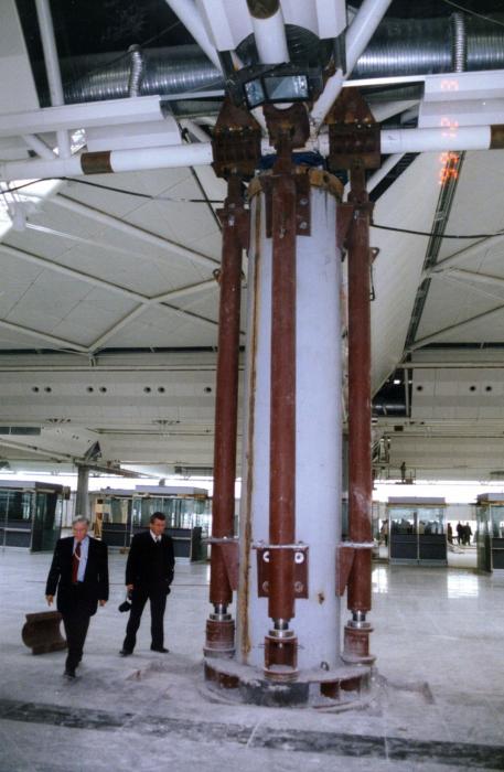 Ataturk International Airport post-earthquake seismic renovations. 