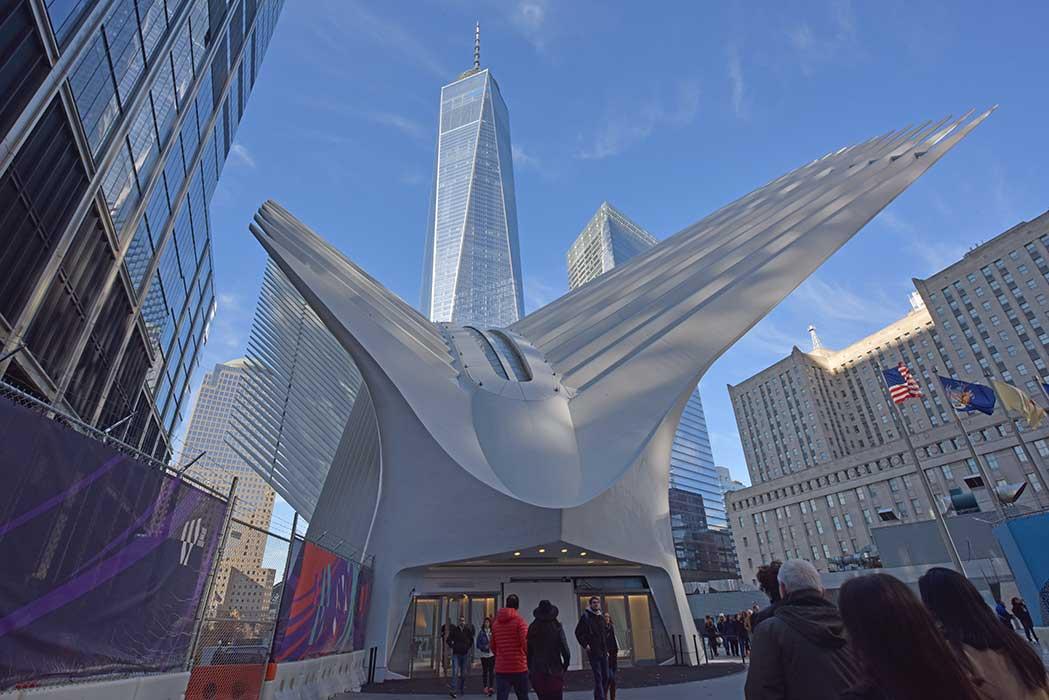 World Trade Center Transportation Hub in Manhattan.