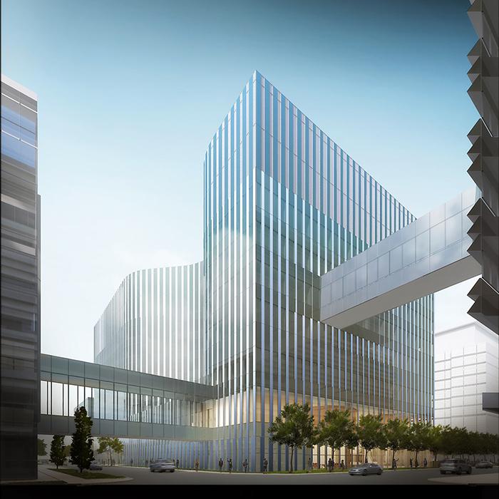The University of Chicago Medicine, Cancer Pavilion, in Chicago, Illinois.