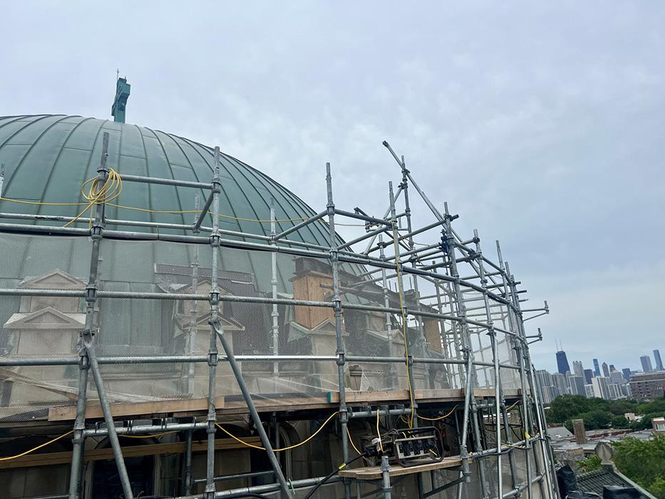 Saint Clement Parish Dome Renovation in Chicago.