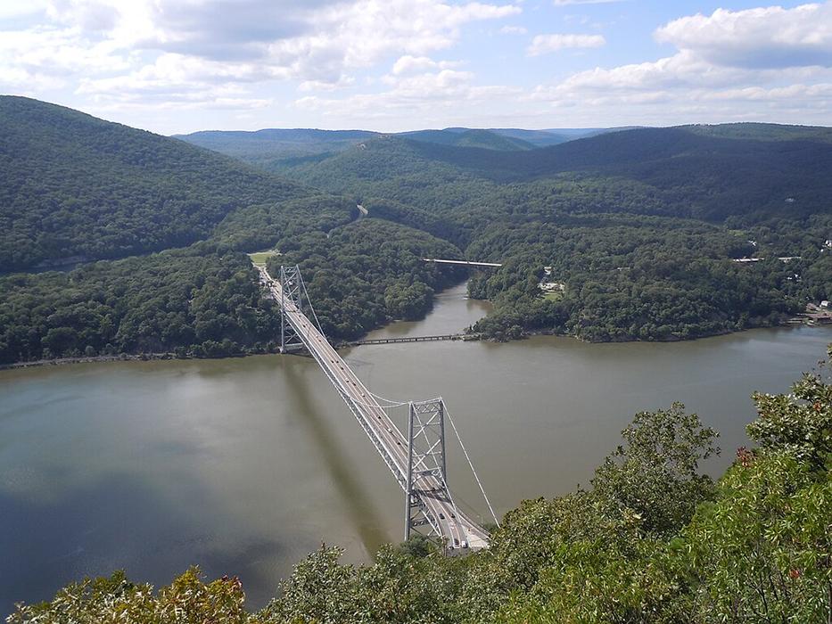 Bear Mountain Bridge in Hudson Valley, New York.