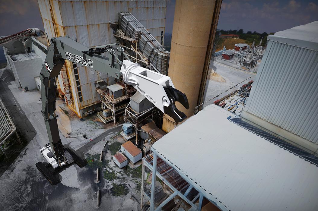 “RENATRON” Liebherr 9150 High Reach excavator in action.