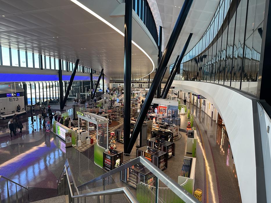 Logan International Airport, Terminal E Modernization in Boston, Massachusetts. 