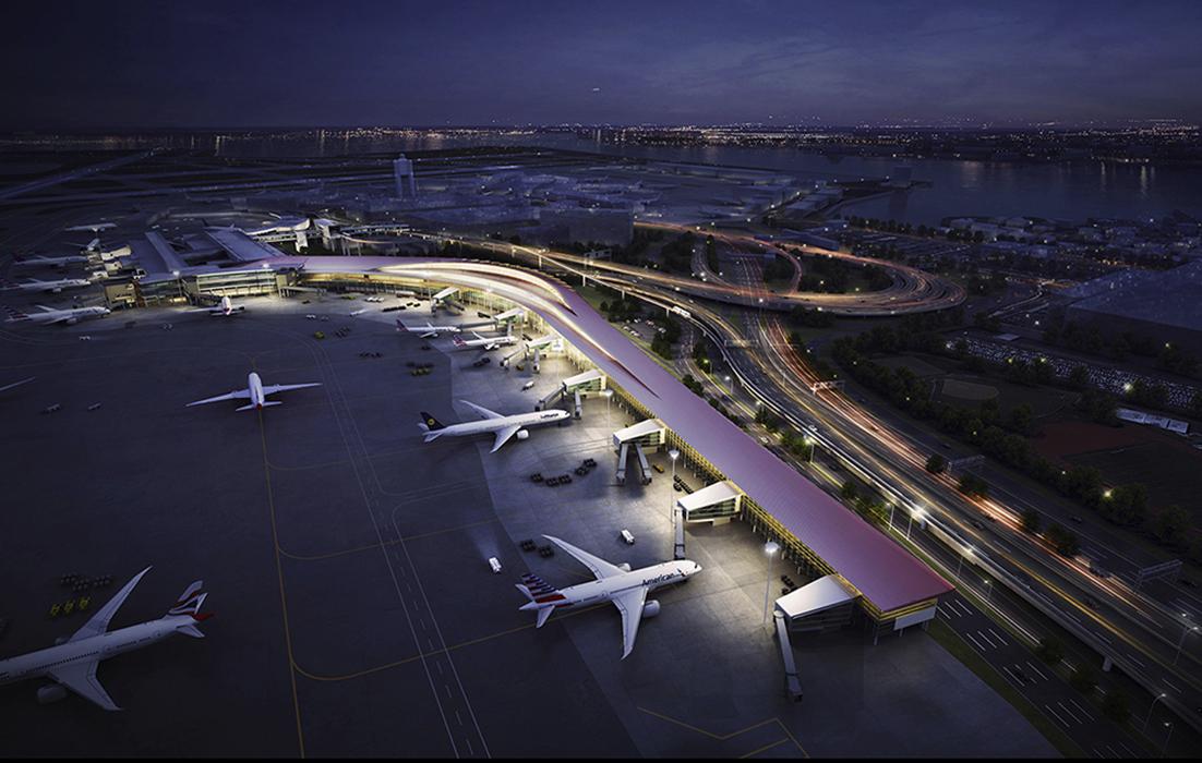 Logan International Airport, Terminal E Modernization in Boston, Massachusetts. 