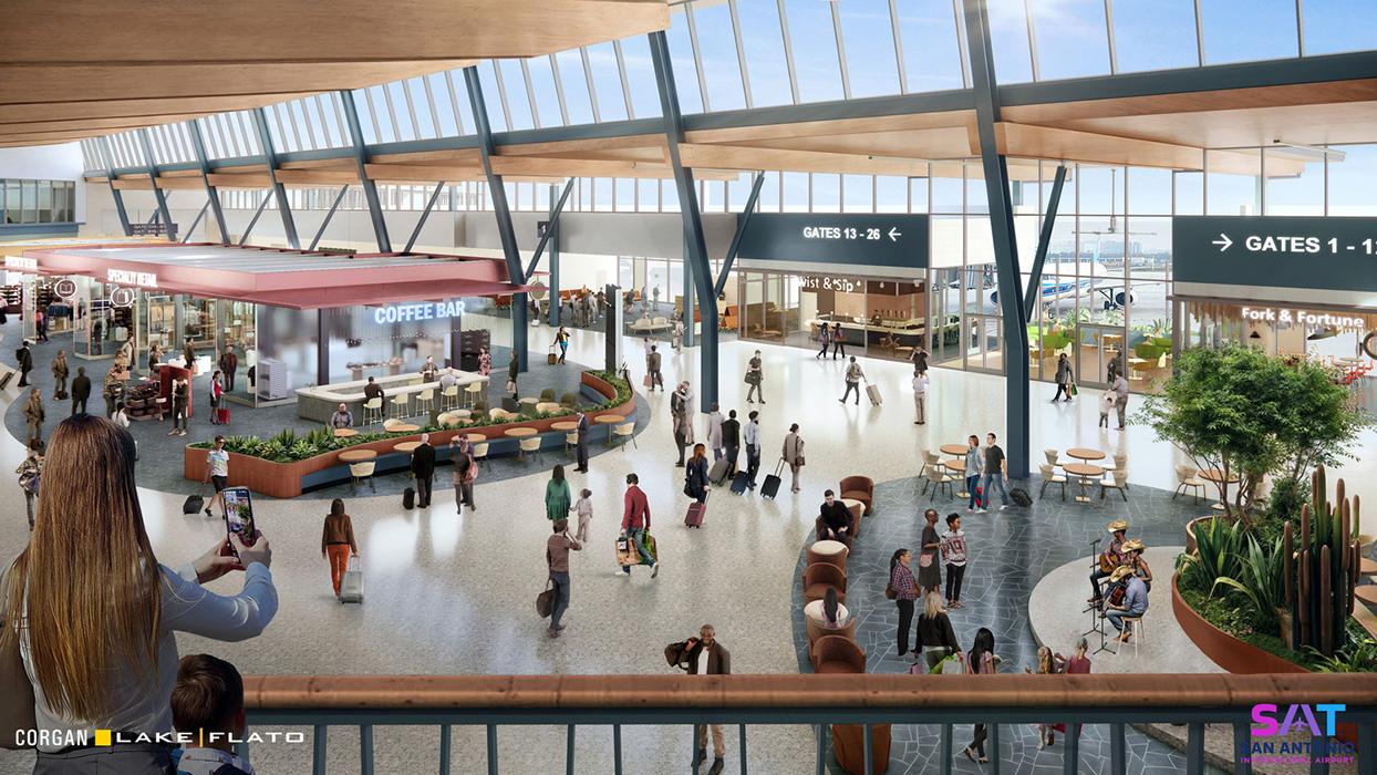 San Antonio International Airport (SAT) Terminal Redevelopment in San Antonio, Texas. 