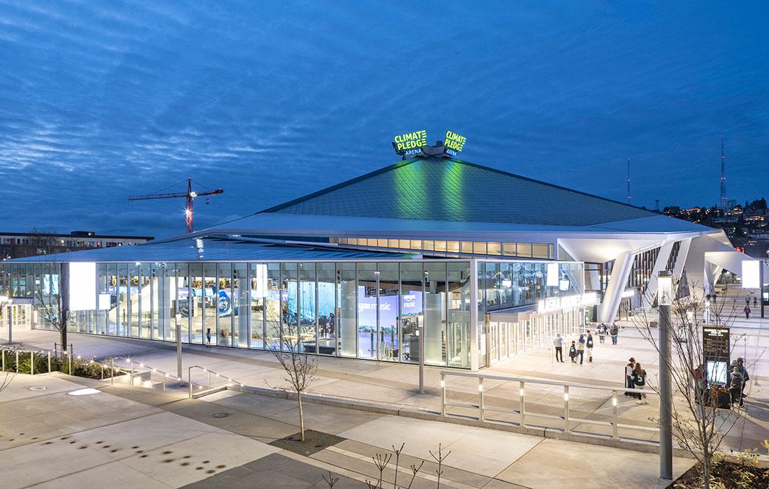 Climate Pledge Arena in Seattle.