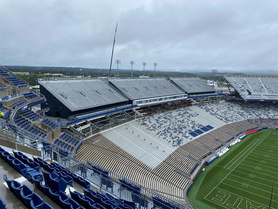 The Pennsylvania State University Beaver Stadium in University Park, Pennsylvania (after Phase 1).