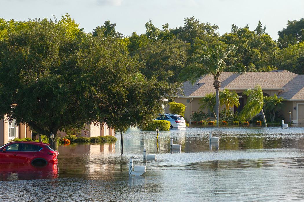 Damage in Florida from Hurricane Ian.