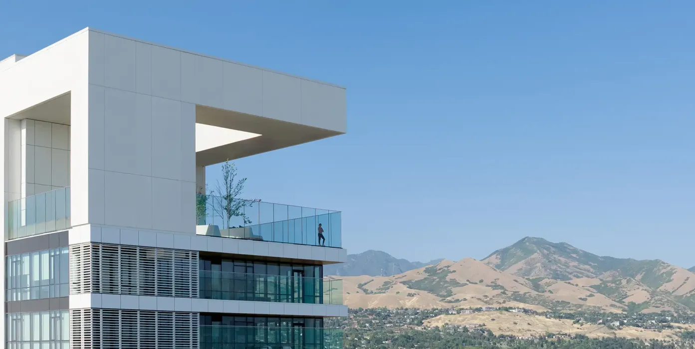 Due to the structure's height, a performance-based design was used to meet seismic code standards.