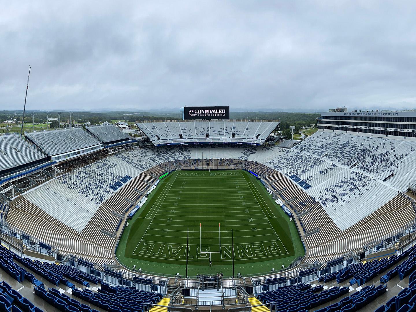 The Pennsylvania State University Beaver Stadium in University Park, Pennsylvania.