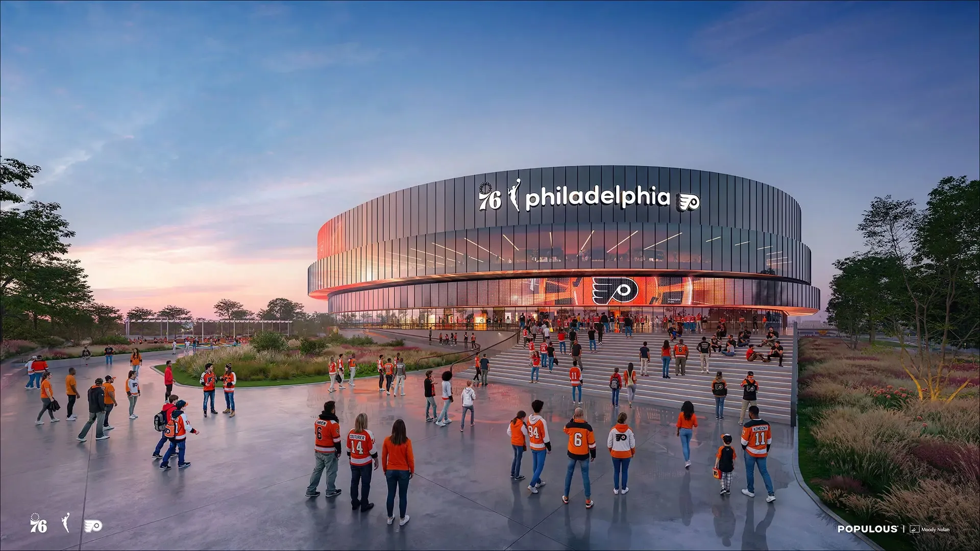 The new Philadelphia Arena.