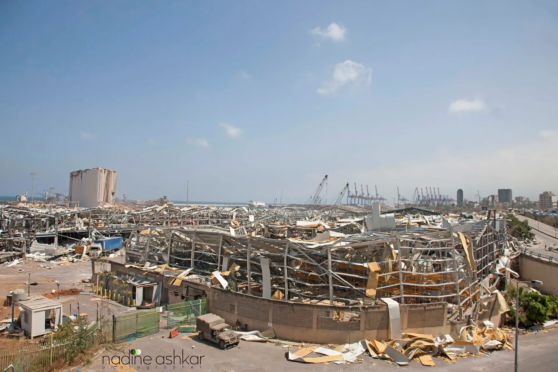This paper presents the application of the Kingery-Bulmash equations and computational fluid dynamics (CFD) approaches to model the August 2020 Beirut Port explosion and consequently to predict the structural and nonstructural damage to representative buildings throughout the city. 