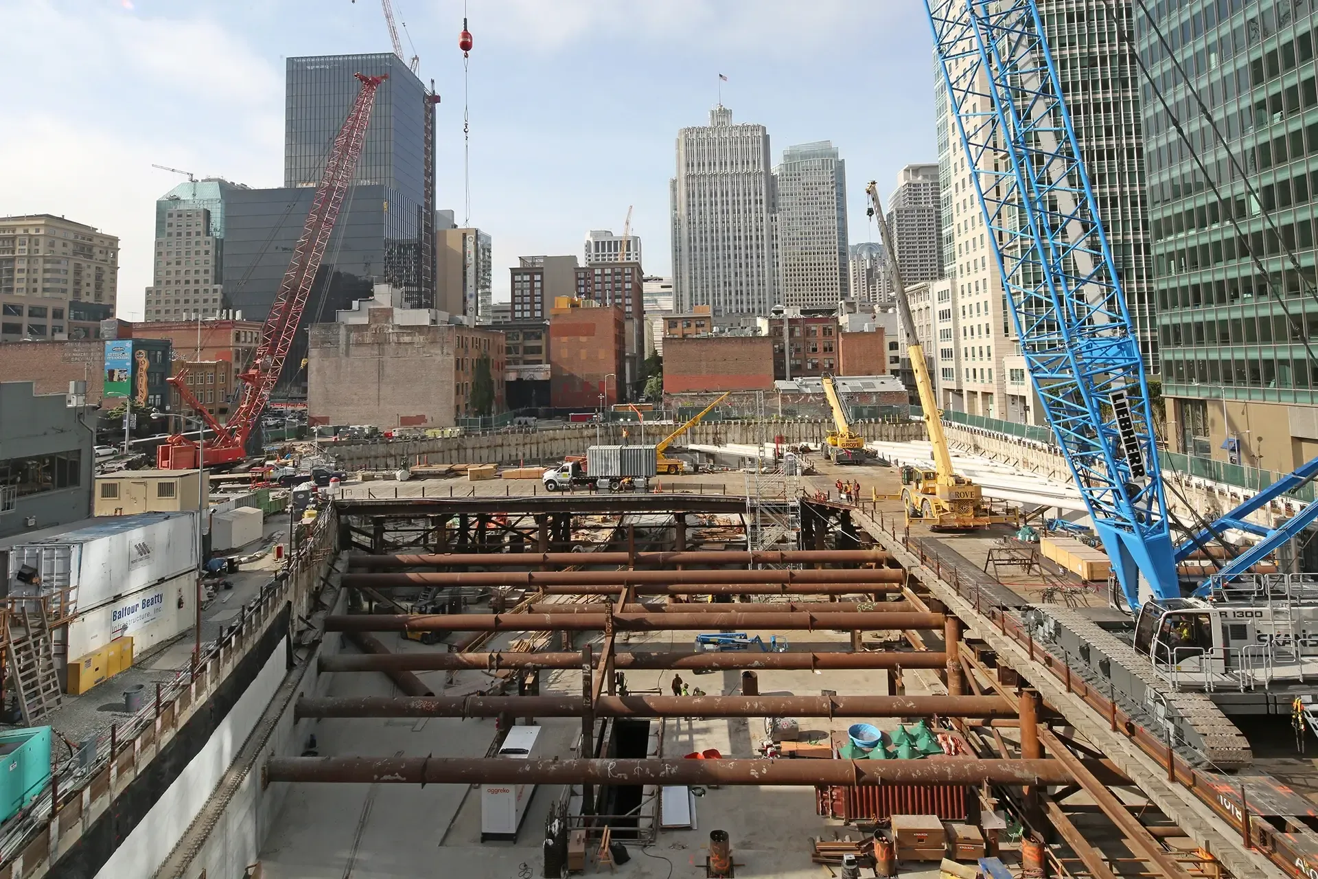 Transbay Transit Center – Response to Fractured Girders over Roadway.