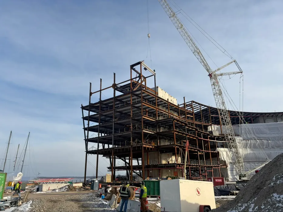 The project is transforming the 13-acre former B&M Baked Beans factory site, originally built in 1913, into a state-of-the-art innovation hub that honors the site’s industrial legacy. 