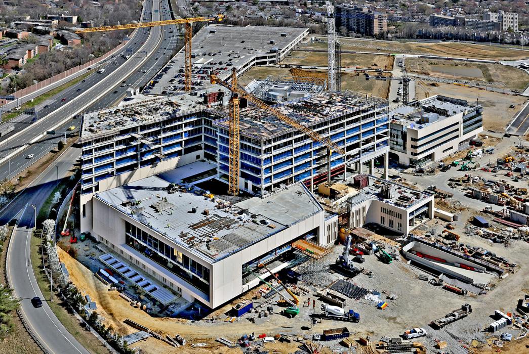 The campus will bring together a 611,000-square-foot inpatient hospital, a 110,000-square-foot cancer center, and a 90,000-square-foot health center, all connected by a central plinth that ties the experience together for patients, visitors, and staff. 