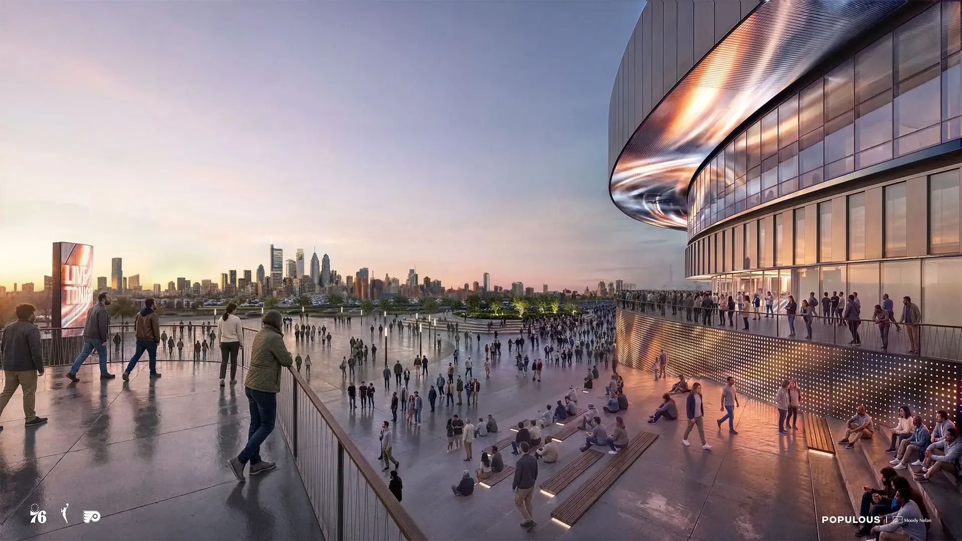 The arena will anchor a broader sports and entertainment district and continue the site’s legacy as a destination for major sporting events, live entertainment, and community programming.